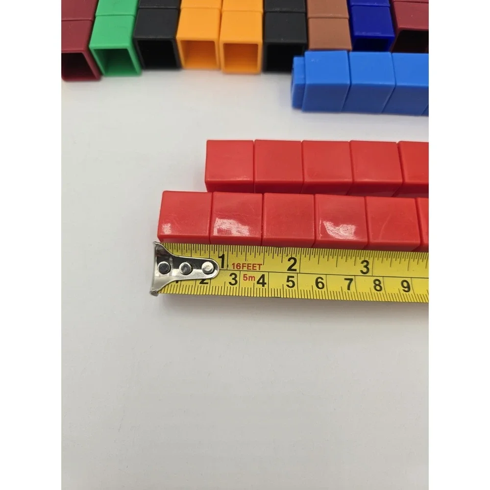 Math Manipulatives Lot Plastic‎ Cubes, 260+ Geometric Shapes, Foam Counters